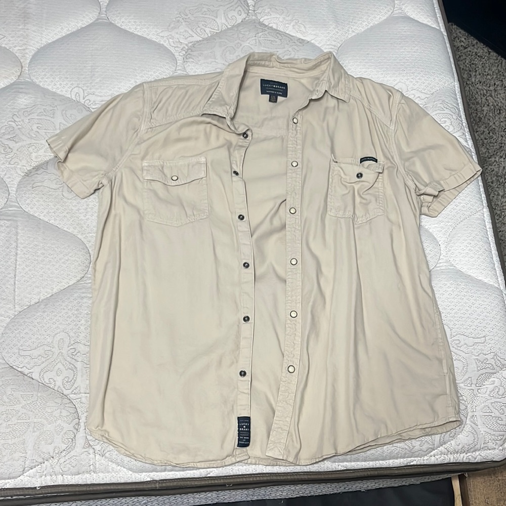 Lucky brand pearl snap
